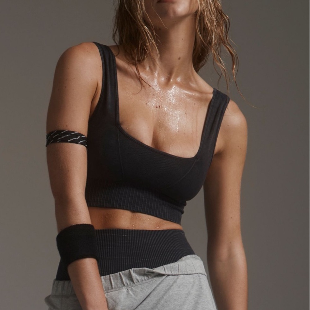 Free people good karma square neck bra
